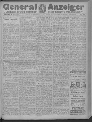 Münchner neueste Nachrichten Dienstag 10. Juni 1913