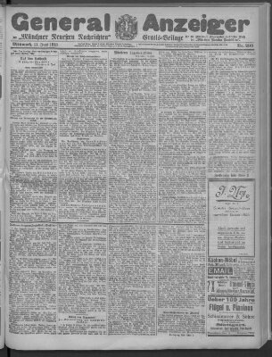 Münchner neueste Nachrichten Mittwoch 11. Juni 1913