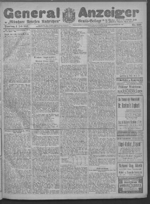 Münchner neueste Nachrichten Dienstag 1. Juli 1913