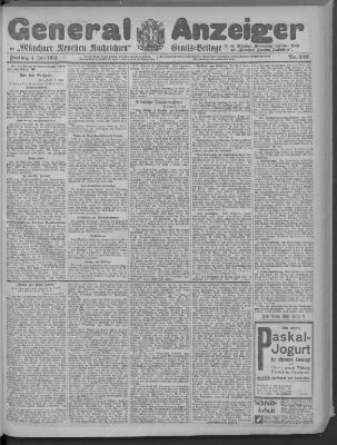 Münchner neueste Nachrichten Freitag 4. Juli 1913