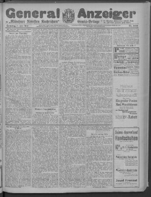 Münchner neueste Nachrichten Sonntag 6. Juli 1913