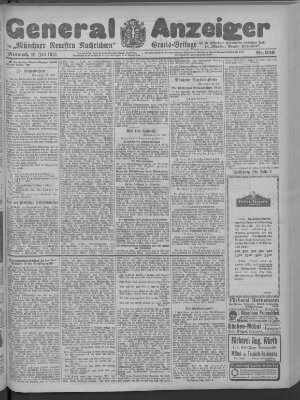 Münchner neueste Nachrichten Mittwoch 16. Juli 1913