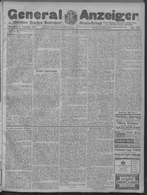 Münchner neueste Nachrichten Dienstag 2. September 1913