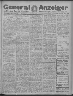 Münchner neueste Nachrichten Mittwoch 24. September 1913