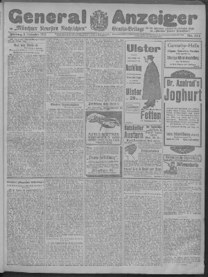 Münchner neueste Nachrichten Freitag 3. November 1911