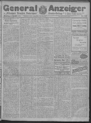 Münchner neueste Nachrichten Samstag 4. November 1911