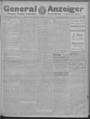 Münchner neueste Nachrichten Donnerstag 9. November 1911