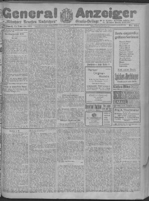 Münchner neueste Nachrichten Mittwoch 15. November 1911