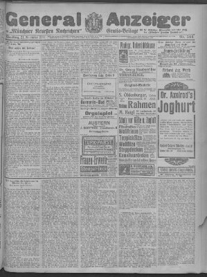 Münchner neueste Nachrichten Dienstag 21. November 1911