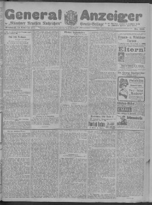 Münchner neueste Nachrichten Mittwoch 29. November 1911