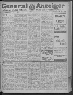 Münchner neueste Nachrichten Freitag 13. Oktober 1911