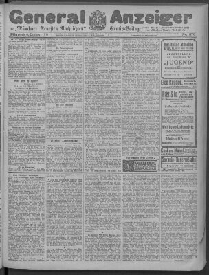 Münchner neueste Nachrichten Mittwoch 6. Dezember 1911