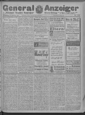 Münchner neueste Nachrichten Dienstag 12. Dezember 1911