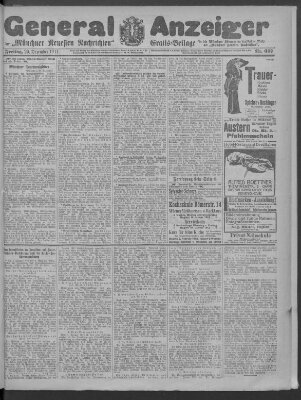 Münchner neueste Nachrichten Freitag 29. Dezember 1911