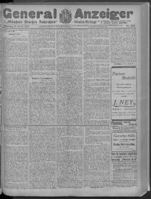 Münchner neueste Nachrichten Samstag 18. Oktober 1913