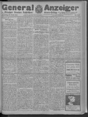 Münchner neueste Nachrichten Samstag 25. Oktober 1913