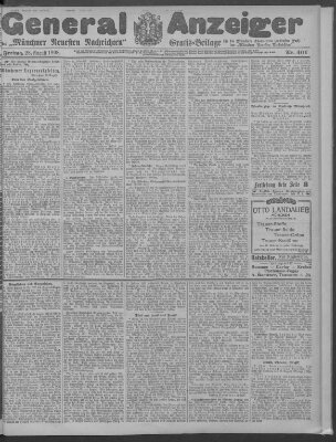 Münchner neueste Nachrichten Freitag 28. August 1908