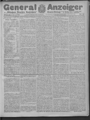 Münchner neueste Nachrichten Mittwoch 8. Januar 1913