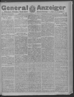 Münchner neueste Nachrichten Freitag 17. Januar 1913