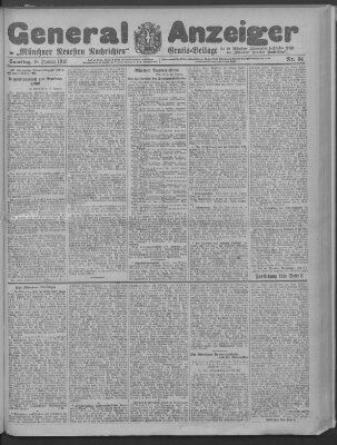 Münchner neueste Nachrichten Samstag 18. Januar 1913