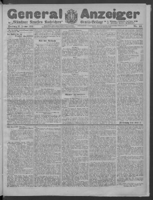 Münchner neueste Nachrichten Freitag 31. Januar 1913