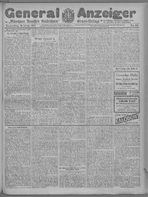 Münchner neueste Nachrichten Donnerstag 20. Februar 1913