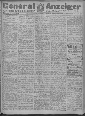 Münchner neueste Nachrichten Dienstag 13. Januar 1914