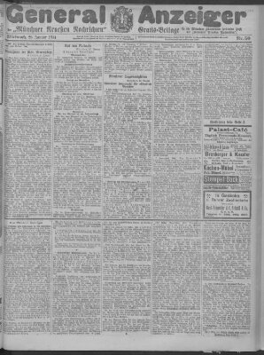 Münchner neueste Nachrichten Mittwoch 28. Januar 1914