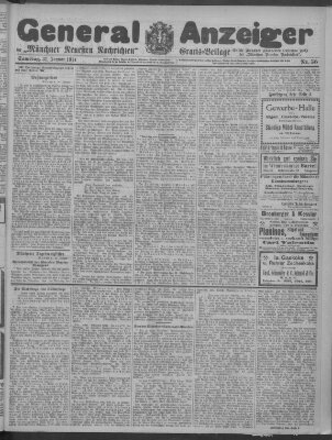 Münchner neueste Nachrichten Samstag 31. Januar 1914