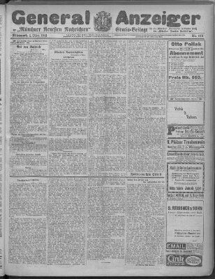 Münchner neueste Nachrichten Mittwoch 5. März 1913