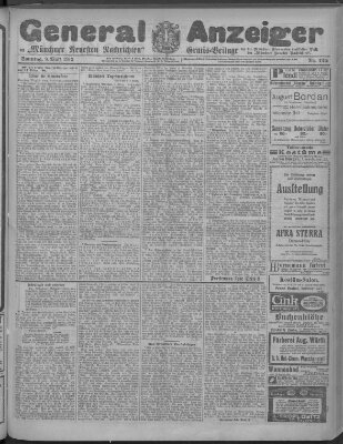 Münchner neueste Nachrichten Sonntag 9. März 1913