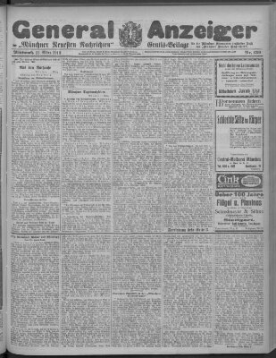 Münchner neueste Nachrichten Mittwoch 12. März 1913