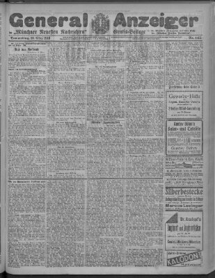 Münchner neueste Nachrichten Donnerstag 20. März 1913