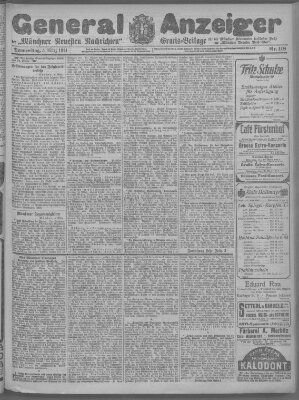 Münchner neueste Nachrichten Donnerstag 5. März 1914