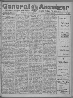 Münchner neueste Nachrichten Samstag 28. März 1914