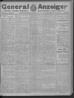 Münchner neueste Nachrichten Samstag 5. April 1913