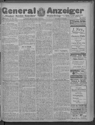 Münchner neueste Nachrichten Mittwoch 13. Mai 1914