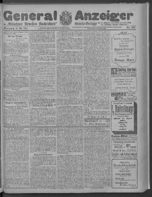 Münchner neueste Nachrichten Mittwoch 20. Mai 1914