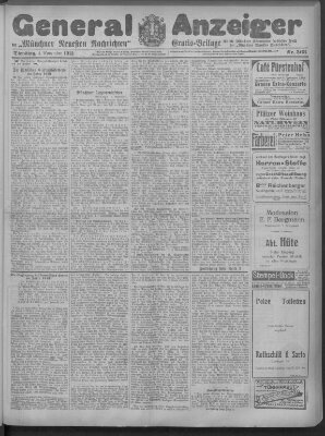 Münchner neueste Nachrichten Dienstag 4. November 1913