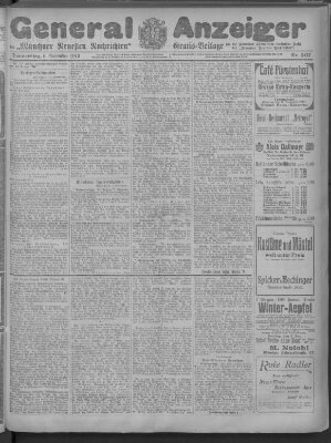 Münchner neueste Nachrichten Donnerstag 6. November 1913