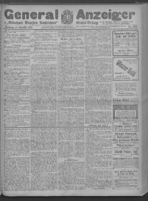 Münchner neueste Nachrichten Sonntag 16. November 1913