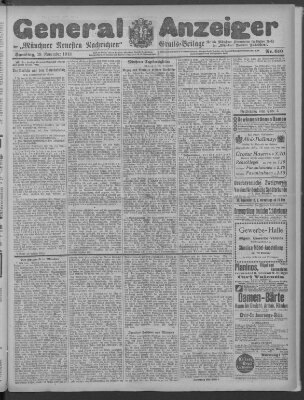 Münchner neueste Nachrichten Samstag 29. November 1913