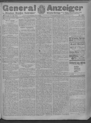 Münchner neueste Nachrichten Mittwoch 15. Juli 1914