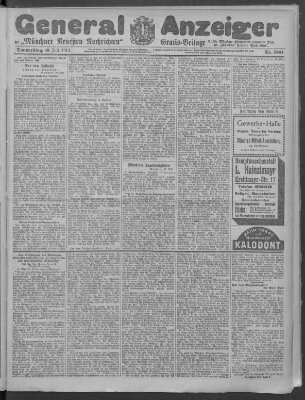 Münchner neueste Nachrichten Donnerstag 30. Juli 1914