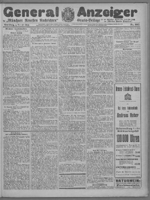 Münchner neueste Nachrichten Dienstag 4. August 1914