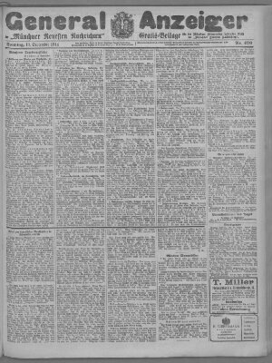 Münchner neueste Nachrichten Sonntag 13. September 1914