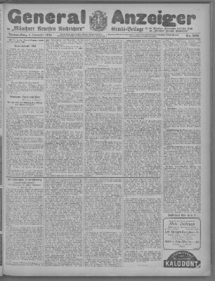 Münchner neueste Nachrichten Donnerstag 5. November 1914