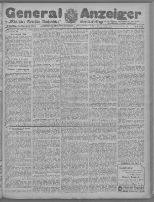 Münchner neueste Nachrichten Dienstag 10. November 1914