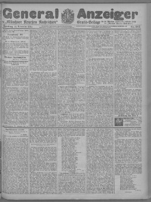 Münchner neueste Nachrichten Samstag 14. November 1914