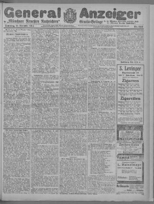 Münchner neueste Nachrichten Sonntag 29. November 1914